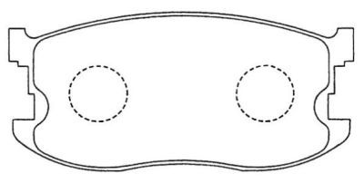 Sada brzdových platničiek kotúčovej brzdy AISIN